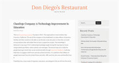 Desktop Screenshot of dondiegosrestaurant.com
