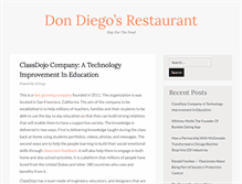 Tablet Screenshot of dondiegosrestaurant.com